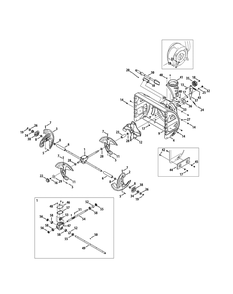 Auger And Housing Diagram and Parts List for 3X26-INCH31BH55TA (31BH55TA756)(2015) Cub Cadet Snow Blower